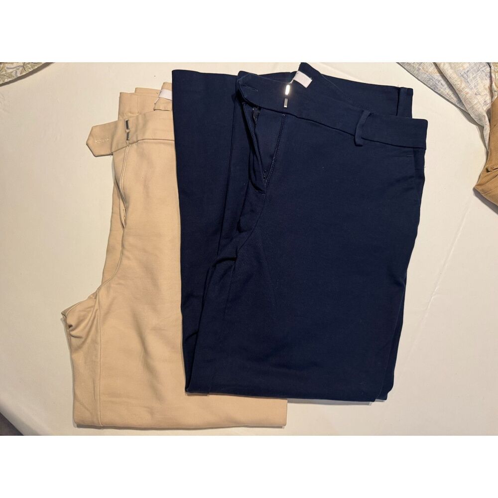 LOFT The Riviera Slim Curvy Mid-Rise Ankle Pants Bundle (Size 10)